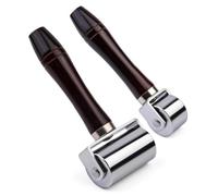 Cpolebev Rullo per Bordi Pressa In Pelle da 26 mm + 60 Mm, Rullo Artigianale In Pelle con Manico In Legno