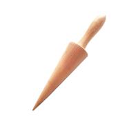 Cpolebev Rullo per Cono per Cialda Gelato, Rullo per Cono Resistente e Liscio, Cono per Pizzelle in Legno, Manico per Strumento A Forma di Cono per Cialda