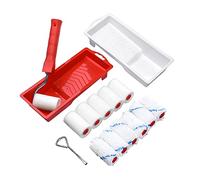 Cpolebev Rullo per Pittura Piccolo da 16 Pezzi da 2 Pollici con 2 Vassoi per Pittura, Pennello un Rullo per Pittura per La Casa per Pareti, Armadi, Ritocchi