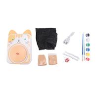 Cpolebev Ruota per Ceramica per Bambini - Strumenti per Scolpire L'Argilla e Kit per Dipingere, Kit Fai-Da-Te per Principianti, Confezione da 6 Argilla da Modellare, Kit per Durevole