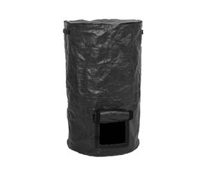 Cpolebev Sacco Pieghevole per Compost da Giardino con Coperchio Sacchi per Rifiuti Fertilizzanti Composter Raccoglitore di Rifiuti per Letame Fermentato da 15 Facile Installazione