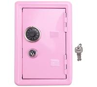 Cpolebev Salvadanaio per Bambini, Mini Salvadanaio Regalo Cassaforte Password con Chiave Salvadanaio nel Metallo Deposito Camera da Letto Ornamento per la Casa
