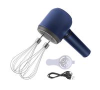 Cpolebev Sbattitore Elettrico Fili Twin Stick Frusta Elettrica USB Ricaricabile Portatile Miscelazione Elettrica Frullino per Le Uova A 3 Velocità per La Cottura al Forno