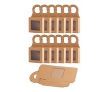 Cpolebev Scatola per Bottiglie di Vino con Finestra,Confezione Regalo per Vino 30 Pezzi,Scatole per Vino, Scatole per, Scatole per Salumi, Scatole per Sapone per Regalo,