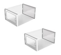 Cpolebev Scatola Porta Scarpe, Scatole Porta Scarpe Trasparenti Trasparenti Contenitori Organizer Impilabili in Plastica Riutilizzabili Facile da Usare