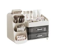 Cpolebev Scatola Portaoggetti per Trucchi In Stile Cassetto, Organizer per Dormitorio, Cosmetici In Plastica, per La Cura Pelle, Tavolo Toeletta, Contenitore per Articoli Vari Scrivania