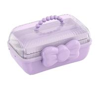 Cpolebev Scatole Portaoggetti per Accessori per Capelli per Bambini Collane Fasce per Capelli Forcine e Fiocchi Pieghevole da Scrivania Antipolvere Resistente Facile da Usare B