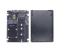 Cpolebev Scheda Adattatore da SSD M.2 NGFF MSATA Un SATA 3.0 Scheda Convertitore 2 nel 1 Scheda Adattatore SSD M.2 per Disco Rigido Esterno