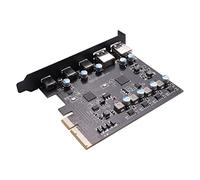 Cpolebev Scheda Adattatore PCIe a USB 3.2 Gen 2 Scheda di Espansione PCI Express Schede Aggiuntive PCI-E Riser per PC 10/8/7 e