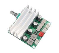 Cpolebev Scheda Amplificatore di Potenza Audio Digitale 2.1 Canali 2X50W e 100W 12V-24V Modulo Amplificatore DIY per Home Theater con e Alti