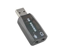 Cpolebev Scheda Audio USB Scheda Audio Esterna Mini Scheda Audio Esterna Adattatore Audio Stereo da USB A 3,5 mm per Win 7 8 Altoparlante Android Cuffie per Laptop