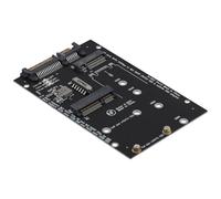 Cpolebev Scheda Convertitore 2 nel 1 da SSD M.2 NGFF MSATA un SATA 3.0 da 2,5 Pollici per PC Laptop