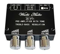 Cpolebev Scheda di Decodifica Bluetooth 5.0 Scheda Amplificatore Pre-Modulo Stereo a Basso Rumore a Basso Rumore a Doppio Canale -PT1