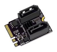 Cpolebev Scheda di Espansione da M2 A SATA3.0 Key A+e WiFi Adattatore da M.2 A HDD Scheda Adattatore JMB582 unità