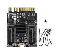 Cpolebev Scheda di Espansione da M2 Un SATA3.0 Chiave Un + e WiFi Scheda Adattatore Disco Rigido da M.2 Un SATA Installazione Driver Chip JMB582