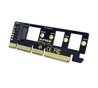 Cpolebev Scheda di Espansione SSD da M.2 NVME Un PCIE 3.0 X16 / X8 / X4 Supporto per Scheda Adattatore SSD Desktop 2230 2242 2260 2280 Dimensioni SSD