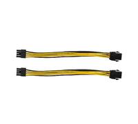Cpolebev Scheda Grafica da 2 Pezzi di Alimentazione Adattatore PCIe da 6 Pin un 8 Pin (di Alimentazione Scheda Grafica Video GPU) 7,8 Pollici