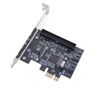Cpolebev Scheda Grafica PCI e Desktop Un Scheda Adattatore SATA Un 2 Porte Scheda di Espansione PCI e Un SATA IDE Scheda Adattatore IDE da 3,5 Pollici