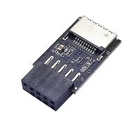 Cpolebev Scheda Madre USB2.0 9Pin un TYPE-C A-KEY Convertitore Connettore Anteriore USB3.2 TYPE-E Interface Header Adapter
