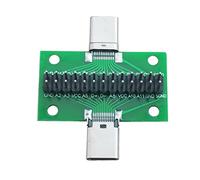 Cpolebev Scheda PCB di Prova di Tipo C A Femmina Scheda Universale con Porta USB 3.1 Scheda di Prova 20.6X36.2MM con Pin