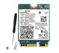 Cpolebev Scheda WiFi 7 BE200 BE200NGW Scheda WiFi BT 5.4 802.11AX Tri-Band M.2 NGFF Adattatore di Rete Wireless per Accessori di Ricambio Win10/11