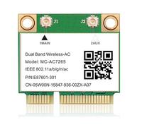 Cpolebev Scheda WiFi Bluetooth 4.2 da 1200 Mbps Mini PCI-e Scheda WiFi 7265 802.11ac 2.4G 5Ghz per Laptop 7260HMW