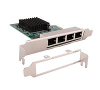 Cpolebev Schede di Rete Scheda di Rete/Ethernet/LAN PCI-E Scheda di Rete Realtek RJ45 Internet Ethernet Gigabit Scheda di Rete Un 4 Porte