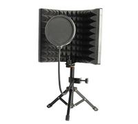 Cpolebev Schermo di Isolamento del Microfono Schermi Fonoassorbenti Regolabili per la Trasmissione di Podcast Registrazione di Canto Studio Durevole Facile da Usare