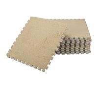 Cpolebev Schiuma Ad Incastro 10 Pezzi Eva Fuzzy Mat Flooring Carpet Tiles per Kids - Perfetto per NéEry DéCor, Baby Room, Playroom e Kids Room