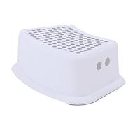 Cpolebev Sedia nel Plastica Antiscivolo Sgabello Impilabile per Bambini Assistente Assistente Cucina Bagno WC Sedia (Grigio)