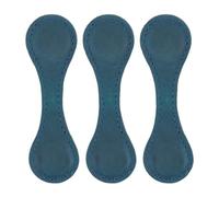 Cpolebev Segnalibro Magnetico In Pelle, Segnalibro In Pelle, Segnalibri Magnetici, Fatto A Mano, 3 Pezzi Blu Durevole Facile da Usare