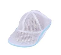Cpolebev Semplice Protezione per Lavaggio, Detergente Berretto Baseball, Borsa per Lavanderia, Borsa per Lavaggio, Borsa Rete per Lavatrice, 2 Pezzi, Blu e Bianca