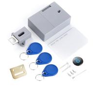 Cpolebev Serratura Elettronica RFID per Armadietto, Serratura Elettronica Oscura, Nascosta Fai-Da-Te per Armadietti In Legno, Cassettiere, Scarpiere, Cassettiere, Facile da Usare