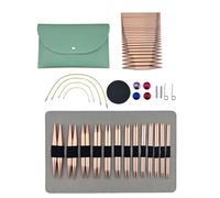 Cpolebev Set da 13 Paia di Circolari Intercambiabili, Circolari, da Maglia, 3 mm-10 mm