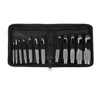 Cpolebev Set di 12 Punzoni per Pelle Cava In Acciaio da 1/8-3/48 Pollici (3-19 Mm) Set di Punzoni Rotondi per Impieghi Gravosi per Guarnizioni di Cinture In Tessuto per Orologi Durevoli