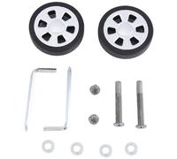 Cpolebev Set di 2 Ruote di Ricambio per Valigie per Ruote da 55x13 Mm, Kit di Riparazione Cuscinetti per Ruote Girevoli Girevoli In PU per Valigie per Bagagli Facile da Installare Facile da Usare