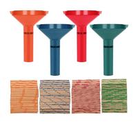Cpolebev Set di 4 Tubi Selezionatori per Monete con Involucri per Monete Assortiti da 100 Pezzi per Quarti, Centesimi, Nichel e Penny