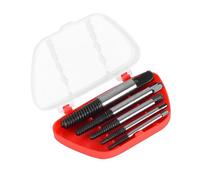 Cpolebev Set di 5 Punte per Estrattore per Rotte, In Acciaio al Carbonio, Punte Centrali per A Doppia Faccia, Strumenti Hardware, Durevoli, Facili da Usare.