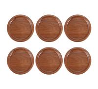 Cpolebev Set di 6 Coperchi In Legno, Tutti Sigillati, Coperchi In Legno Nuovi per Palline, Barattoli Kerr, Materiale per Uso Alimentare, Ermetici per Barattoli da 72 mm