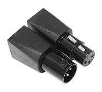 Cpolebev Set di Adattatori da un RJ45 da RJ45 Ethernet un XLR un 3 Pin Femmina e (3PIN 1 Paio)