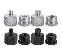 Cpolebev Set di Adattatori per Supporto A 8 Pezzi, Kit 5/8 Femmina A 3/8, 3/8 Femmina A 5/8, per del Supporto del Microfono, Braccio Boom e Treppiede della Fotocamera.