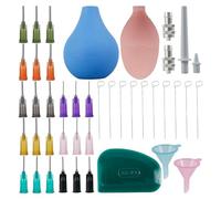 Cpolebev Set di Applicatori di Precisione per Ceramica, Strumenti per Ceramica Punte di Precisione Applicatore per Slip Bottiglie per Rimorchio per Smalto per Ceramica
