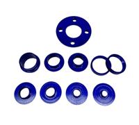 Cpolebev Set di Boccole Guida per Fresatrice In Alluminio da 10 Pezzi, Kit Modello di Fresatrice con di Bloccaggio, Adatto per Piastra di Base da 1-3/16 Pollici o 1-1/4 Pollici, Installazione Fac