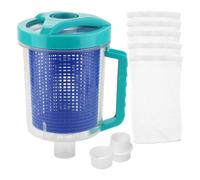 Cpolebev Set di Contenitori per Raccogliere Foglie, Professionale, di Grande capacità, con Cestello A Maglia per Piscina.