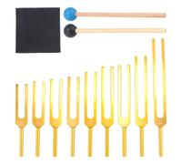 Cpolebev Set di Diapason 9 Pezzi 174/285/396/417/528/639/741/852/963Hz Diapason, Set di Strumenti di Guarigione per La Guarigione Dei Chakra '