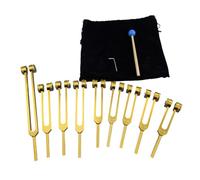 Cpolebev Set di Diapason Chakra In Lega di Alluminio con per Guarigione, Terapia del Suono, Meditazione, Yoga