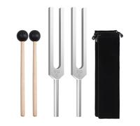 Cpolebev Set di Diapason da 2 Pezzi 512 Hz, Diapason In Lega di Alluminio con, per La Terapia Curativa del Suono e Lo Yoga