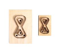 Cpolebev Set di Fustelle da Taglio per Pelle da 2 Pezzi, Fustelle In Pelle per Forme di Taglio, Stampo per Tracolla A Forma di per Progetti DIY di In Pelle