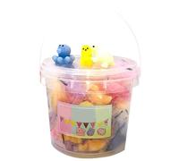 Cpolebev Set di Giocattoli Squishy 24 Pezzi, Regali per Feste per Bambini, Kit di Giocattoli Mochi per Alleviare Lo Stress e L'Ansia, Confezione Regalo per Pasqua con Scatola Portaoggetti.