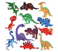 Cpolebev Set di Immagini per Pittura con Diamante 5D per Bambini, Kit di per Pittura con Diamante di Animali DIY, nel per Bambini